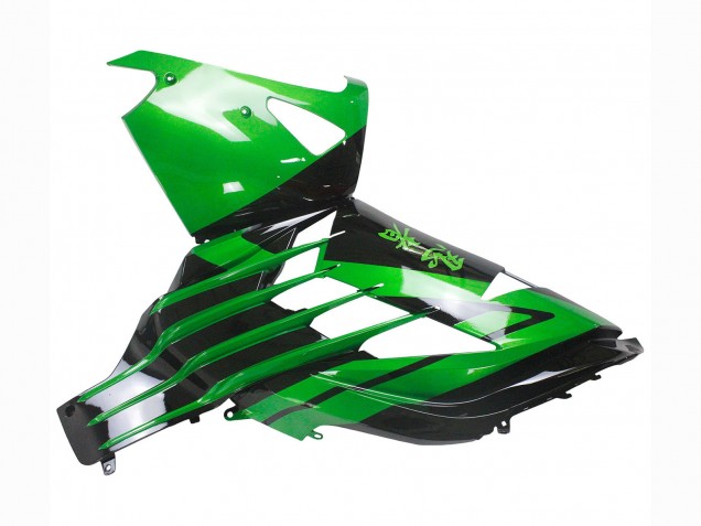 Purchase 2012-2024 Green Glossy Black Kawasaki ZX14R ZZR1400 Motorcycle Fairing Kits UK