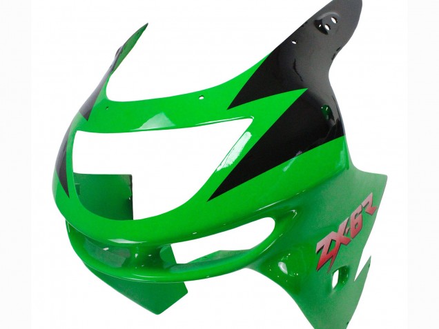 Purchase 1998-1999 Green White Glossy Black Kawasaki ZX6R Motorcycle Fairings UK