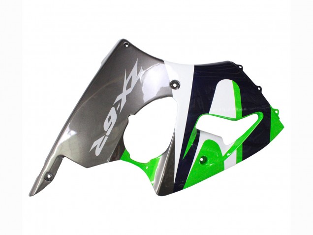 Purchase 1998-1999 Green White Dark Blue Silver Kawasaki ZX6R Motorcycle Fairings UK