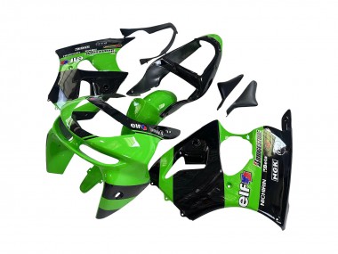 Purchase 1998-1999 Green Glossy Black Elf Bridgestone Kawasaki ZX6R Motorcycle Fairings UK