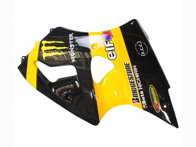 Purchase 1998-1999 Yellow Black Monster Elf Bridgestone Kawasaki ZX6R Motorcycle Fairings UK