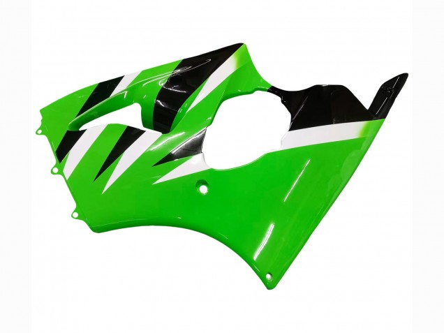Purchase 2000-2002 Green White Black Kawasaki ZX6R Motorcycle Fairings UK