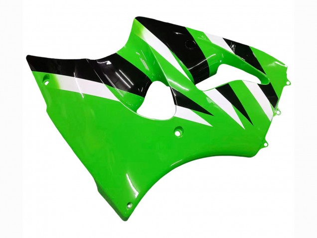 Purchase 2000-2002 Green White Black Kawasaki ZX6R Motorcycle Fairings UK