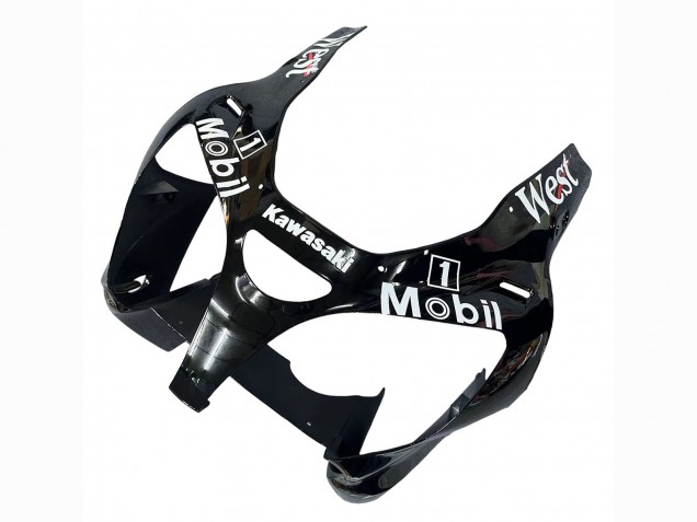 Purchase 2000-2002 Glossy Black White West Michelin Kawasaki ZX6R Motorcycle Fairings UK