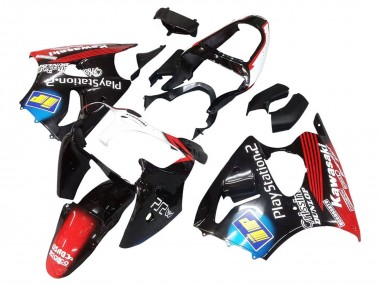 Purchase 2000-2002 Glossy Black Red Blue Red PlayStation 2 Kawasaki ZX6R Motorcycle Fairings UK