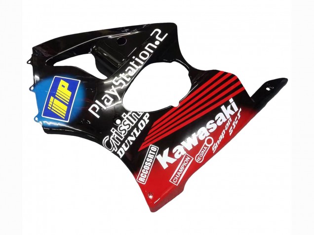 Purchase 2000-2002 Glossy Black Red Blue Red PlayStation 2 Kawasaki ZX6R Motorcycle Fairings UK