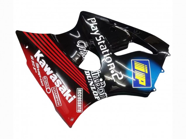 Purchase 2000-2002 Glossy Black Red Blue Red PlayStation 2 Kawasaki ZX6R Motorcycle Fairings UK