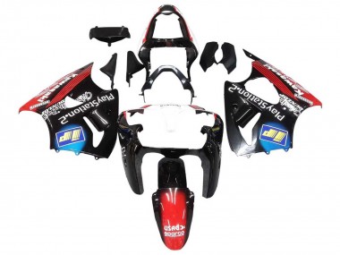 Purchase 2000-2002 Glossy Black Red Blue Red PlayStation 2 Kawasaki ZX6R Motorcycle Fairings UK