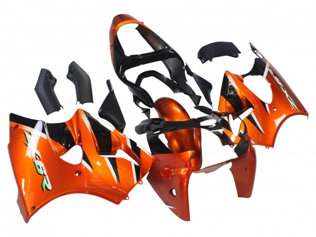 Purchase 2000-2002 Orange Black Kawasaki ZX6R Motorcycle Fairings UK