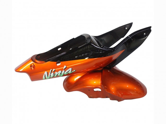 Purchase 2000-2002 Orange Black Kawasaki ZX6R Motorcycle Fairings UK