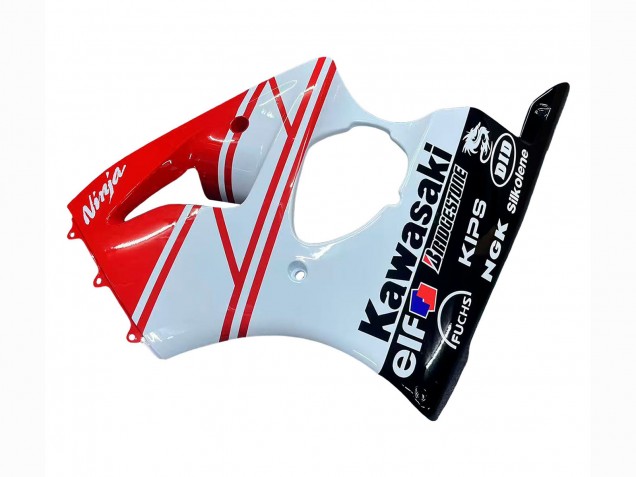 Purchase 2000-2002 White Red Black Kawasaki ZX6R Motorcycle Fairings UK