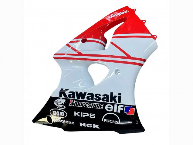 Purchase 2000-2002 White Red Black Kawasaki ZX6R Motorcycle Fairings UK