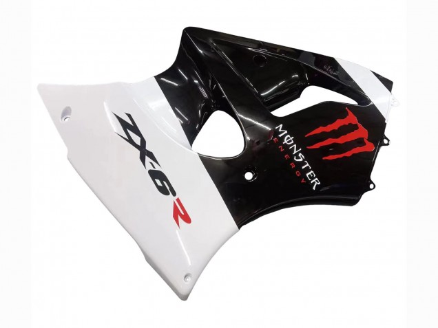 Purchase 2000-2002 White Black Red Monster Kawasaki ZX6R Motorcycle Fairings UK