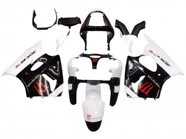 Purchase 2000-2002 White Black Red Monster Kawasaki ZX6R Motorcycle Fairings UK