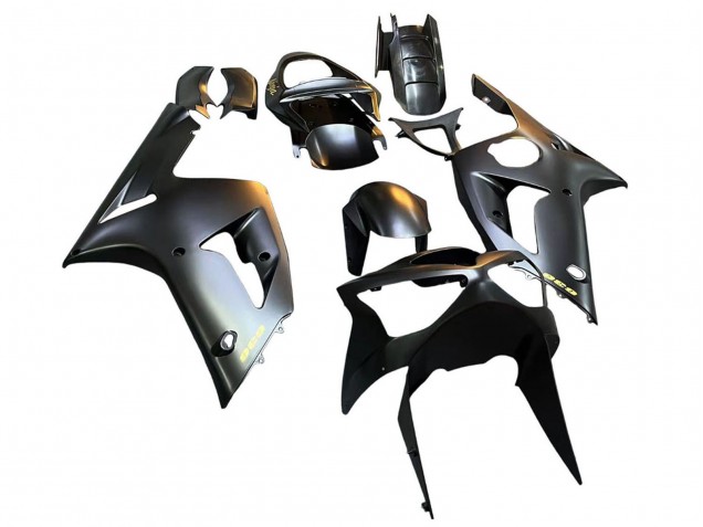 Purchase 2003-2004 Matte Black Gold 636 Kawasaki ZX6R Motorcycle Fairings UK