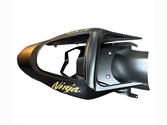Purchase 2003-2004 Matte Black Gold 636 Kawasaki ZX6R Motorcycle Fairings UK