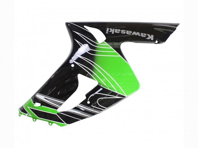 Purchase 2003-2004 Green White Black Kawasaki ZX6R Motorcycle Fairings UK