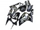 Purchase 2003-2004 Glossy Black White Motul Lucky Strike Kawasaki ZX6R Motorcycle Fairings UK