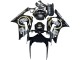 Purchase 2003-2004 Glossy Black White Motul Lucky Strike Kawasaki ZX6R Motorcycle Fairings UK