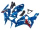 Purchase 2003-2004 Blue White Red Shark Kawasaki ZX6R Motorcycle Fairings UK
