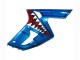 Purchase 2003-2004 Blue White Red Shark Kawasaki ZX6R Motorcycle Fairings UK