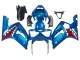 Purchase 2003-2004 Blue White Red Shark Kawasaki ZX6R Motorcycle Fairings UK
