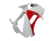 Purchase 2003-2004 White Red Kawasaki ZX6R Motorcycle Fairings UK