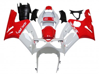 Purchase 2003-2004 White Red Kawasaki ZX6R Motorcycle Fairings UK
