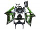 Purchase 2003-2004 Glossy Black Green Flame Kawasaki ZX6R Motorcycle Fairings UK