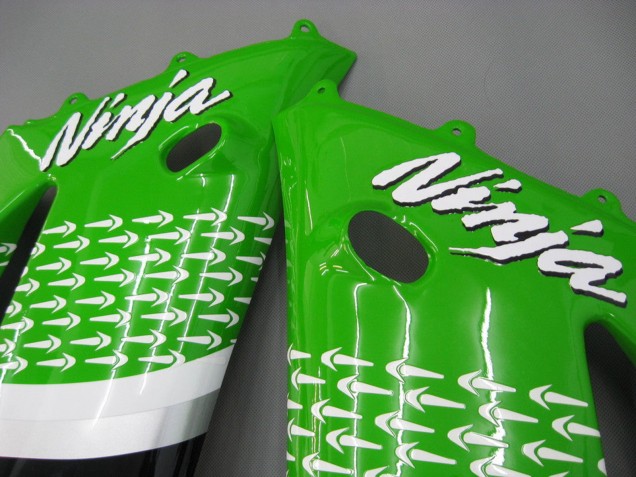 Purchase 2003-2004 Green White Black Elf Bridgestone Kawasaki ZX6R Motorcycle Fairings UK