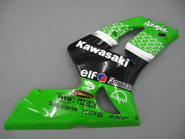 Purchase 2003-2004 Green White Black Elf Bridgestone Kawasaki ZX6R Motorcycle Fairings UK