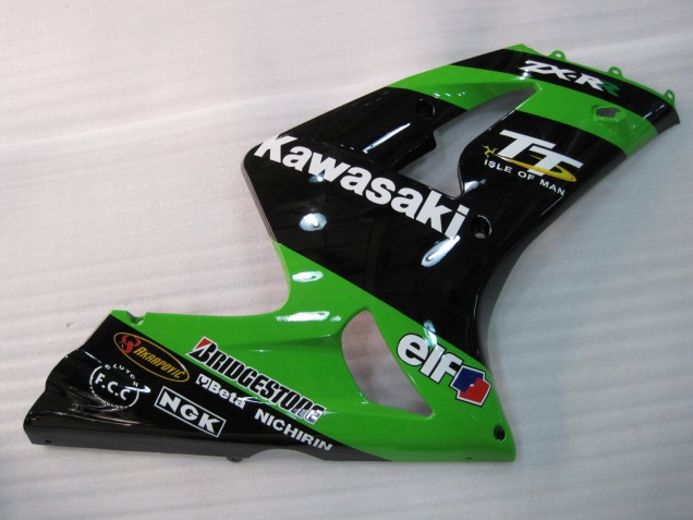 Purchase 2003-2004 Green Black Elf Bridgestone Kawasaki ZX6R Motorcycle Fairings UK