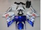 Purchase 2003-2004 White Blue Red Fiat Kawasaki ZX6R Motorcycle Fairings UK