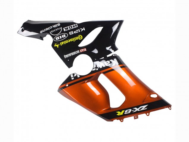 Purchase 2005-2006 Orange Black Kawasaki ZX6R Motorcycle Fairing UK