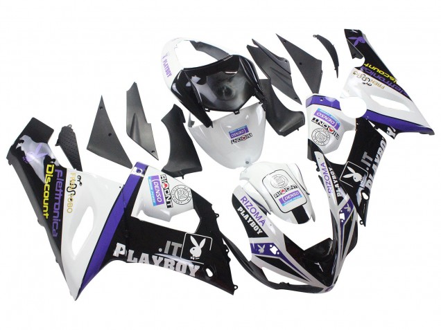Purchase 2005-2006 White Purple Black Rizoma Playboy DENSO Kawasaki ZX6R Motorcycle Fairings UK