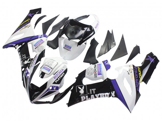 Purchase 2005-2006 White Purple Black Rizoma Playboy DENSO Kawasaki ZX6R Motorcycle Fairings UK