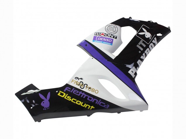 Purchase 2005-2006 White Purple Black Rizoma Playboy DENSO Kawasaki ZX6R Motorcycle Fairings UK