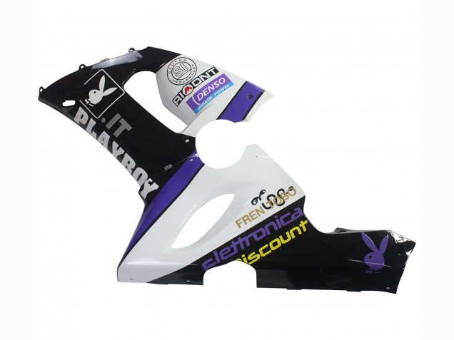 Purchase 2005-2006 White Purple Black Rizoma Playboy DENSO Kawasaki ZX6R Motorcycle Fairings UK