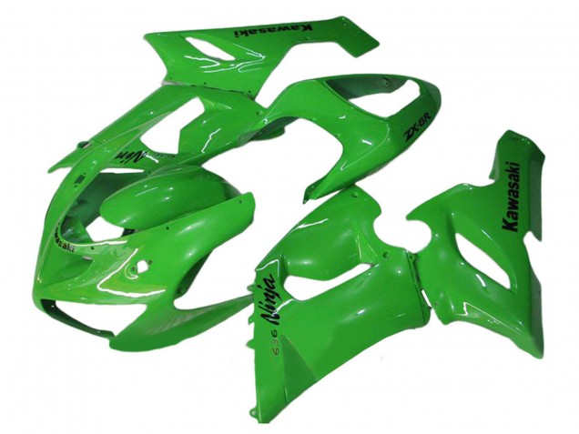 Purchase 2005-2006 Green Kawasaki ZX6R Motorcycle Fairings UK