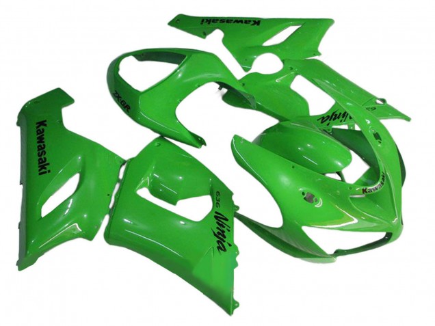 Purchase 2005-2006 Green Kawasaki ZX6R Motorcycle Fairings UK
