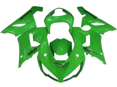 Purchase 2005-2006 Green Kawasaki ZX6R Motorcycle Fairings UK