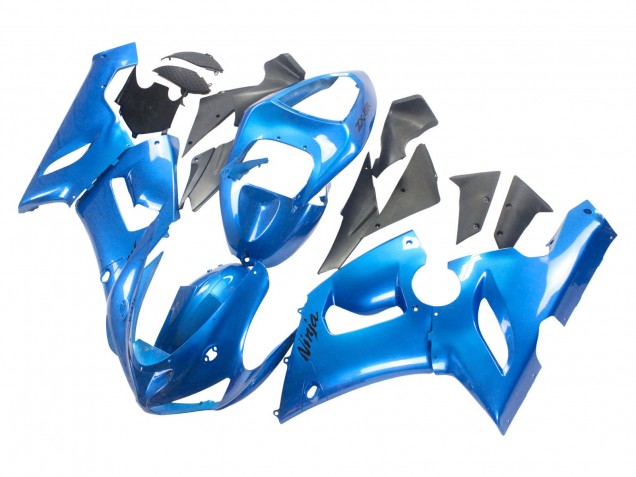 Purchase 2005-2006 Glossy Blue Kawasaki ZX6R Motorcycle Fairings UK
