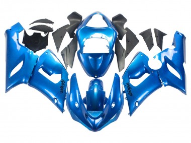 Purchase 2005-2006 Glossy Blue Kawasaki ZX6R Motorcycle Fairings UK