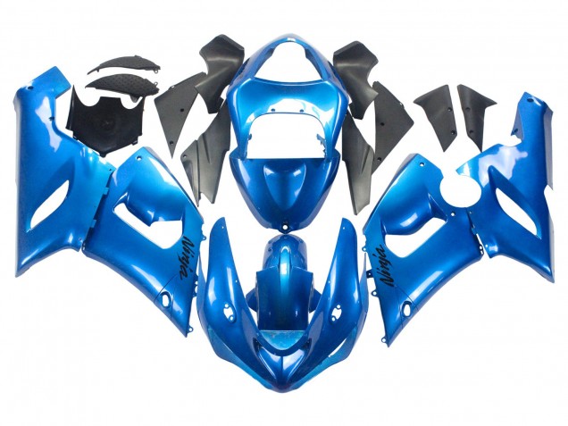 Purchase 2005-2006 Glossy Blue Kawasaki ZX6R Motorcycle Fairings UK