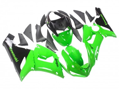 Purchase 2005-2006 Green Black Ninja Kawasaki ZX6R Motorcycle Fairings UK