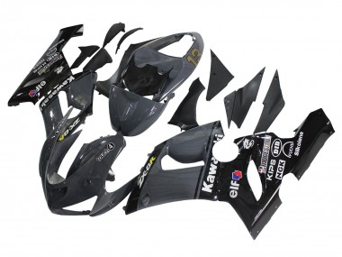 Purchase 2005-2006 Dark Grey Black Kawasaki ZX6R Motorcycle Fairings UK