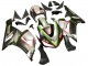 Purchase 2005-2006 Black Silver Green Red K-26 Kawasaki ZX6R Motorcycle Fairings UK
