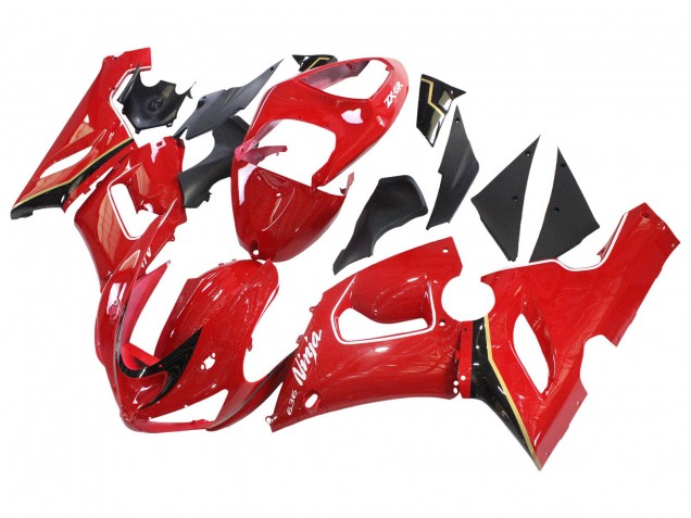 Purchase 2005-2006 Red Yellow Black Kawasaki ZX6R Motorcycle Fairings UK