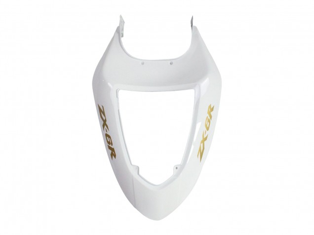 Purchase 2005-2006 White Black Gold Ninja Kawasaki ZX6R Motorcycle Fairings UK