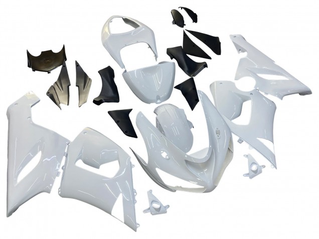 Purchase 2005-2006 White Kawasaki ZX6R Motorcycle Fairings UK